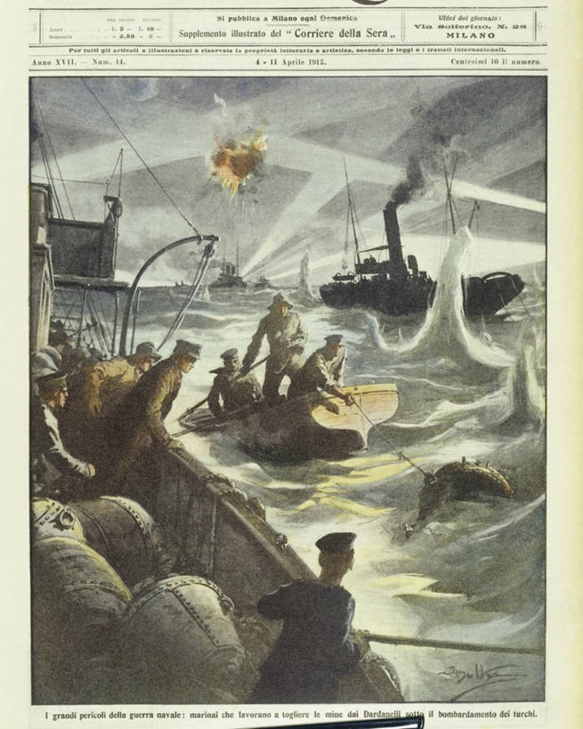 成年人,人群,水手,竖图,插画,室外,白天,爆炸,竞争,数码,科技,海洋,水,船,报纸,法国,欧洲,对抗,阴影,冲突,军事,网络,地平线,水平线,高光,几何,计算机图形,合成,图画,历史,画,波浪,武器,战争,运输,摄影,矿产,电脑合成图,数码合成图,中东,合成图,对立,矛盾,矿物,海军,漫画,中欧,军队,写实,具体,具象,敌对,挫败,斗争,抗拒,抗衡,战役,男人,彩图,第一次世界大战,爆炸物