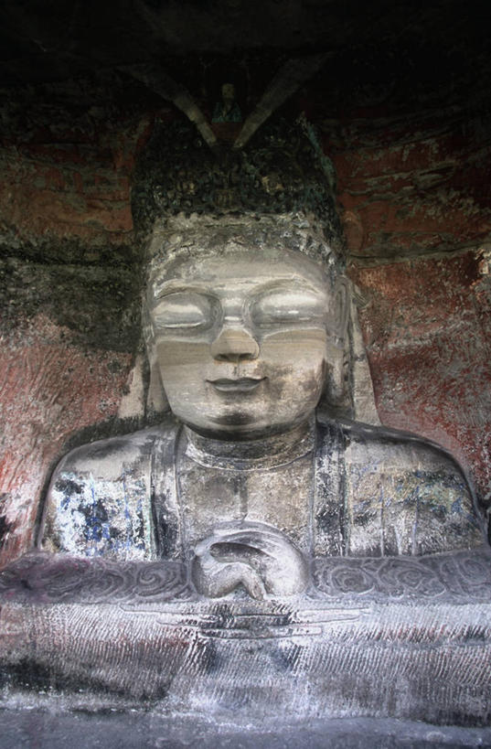 无人,竖图,室外,白天,建筑,雕塑,重庆,雕像,历史,一个,摄影,宗教,佛教,单个,宗教建筑,中国文化,大足石刻,唐朝,重庆市,古代文明,灵性,彩图,旅行,帝国