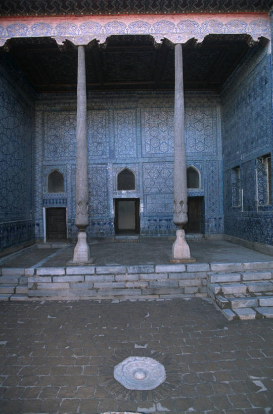 无人,宫殿,竖图,室外,白天,建筑,乌兹别克斯坦,花纹,对称,图案,柱子,摄影,中亚,彩图,旅行,羊毛地毯