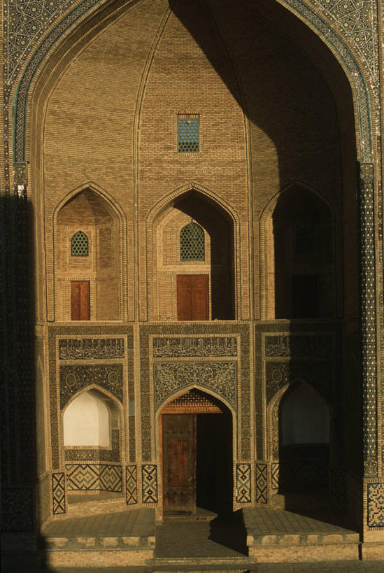 无人,竖图,室外,日落,门,建筑,乌兹别克斯坦,历史,黄昏,地标建筑,摄影,中亚,布哈拉,彩图,旅行