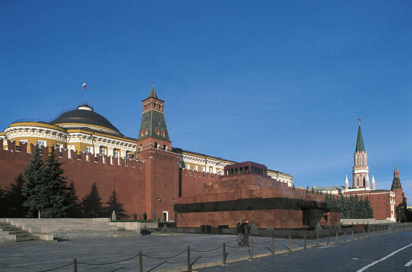 横图,室外,白天,建筑,俄罗斯,首都,历史,地标建筑,摄影,坟墓,陵墓,红场,莫斯科,列宁,克里姆林宫,列宁墓,彩图,旅行,俄罗斯文化