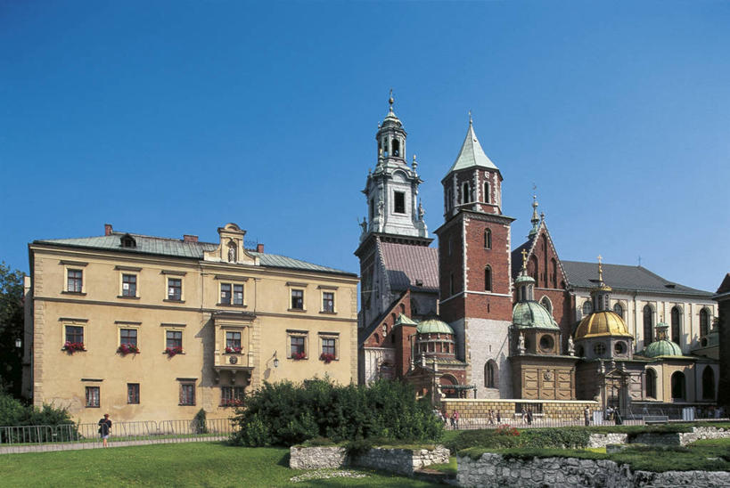 横图,室外,白天,建筑,波兰,历史,地标建筑,摄影,克拉科夫,小波兰省,彩图,旅行,瓦维尔主教座堂