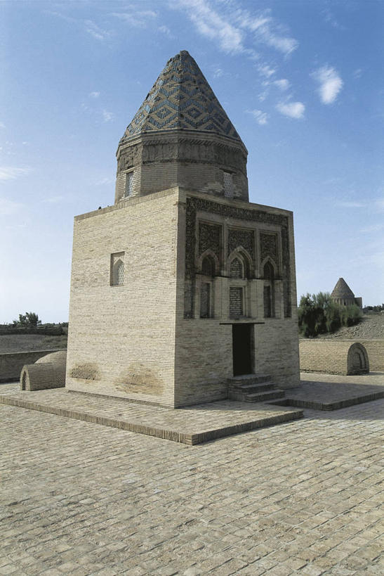 无人,竖图,室外,白天,建筑,土库曼斯坦,历史,地标建筑,摄影,宗教,坟墓,陵墓,伊斯兰教,中亚,宗教建筑,古代文明,彩图,旅行,过去