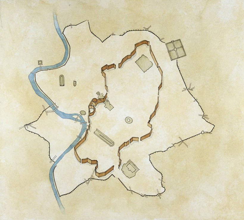 无人,横图,方图,俯视,航拍,插画,数码,科技,河流,建筑,地图,意大利,罗马,阴影,网络,首都,高光,几何,计算机图形,合成,图画,历史,城墙,古罗马,画,电脑合成图,数码合成图,合成图,鸟瞰,防守,漫画,写实,具体,具象,古代文明,彩图,高角度拍摄,人墙,地图学,过去