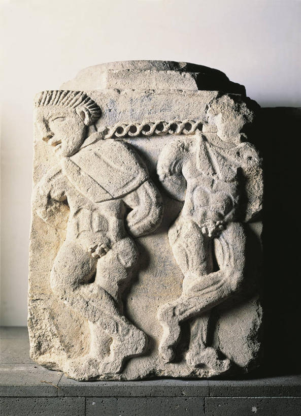 无人,竖图,室内,雕塑,标志,符号,标识,古罗马,古代,一个,摄影,单个,铁环,锁链,链条,束缚,犯人,限制,约束,性别符号,奴隶,美术工艺,彩图,浅浮雕,男性符号