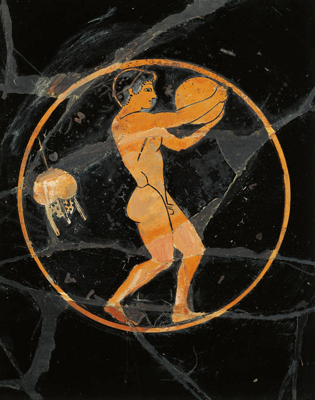 裸体,无人,竖图,方图,特写,运动,圆形,标志,符号,陶瓷制品,拿着,标识,古代,陶器,摄影,性别符号,古希腊,美术工艺,铁饼,扔,彩图,全画面,全框架,全帧,全画幅,男性符号