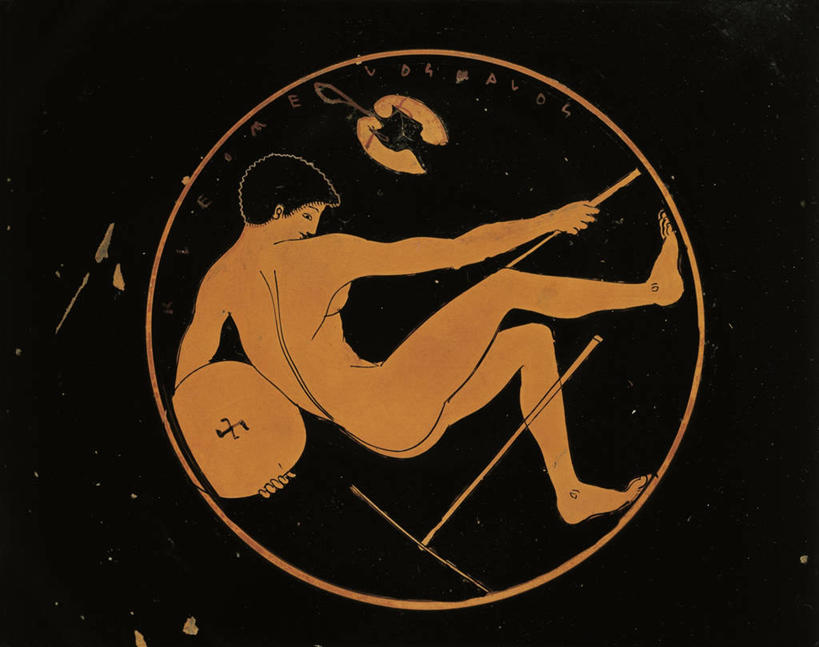 裸体,无人,横图,绘画,运动,艺术,圆形,标志,符号,陶瓷制品,古典,拿着,文化,标识,工艺品,品味,陶器,摄影,美术,考古学,高雅,美学,性别符号,古希腊,美术工艺,铁饼,扔,彩图,全画面,全框架,全帧,全画幅,男性符号