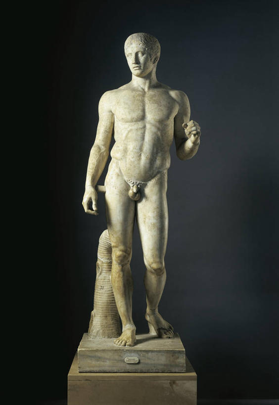 健壮,裸体,无人,站,竖图,室内,正面,灰色背景,标志,雕像,符号,标识,古代,灰色,摄影,性别符号,古希腊,美术工艺,彩图,男性符号