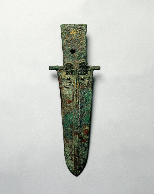 无人,竖图,特写,白色背景,装饰,历史,古代,一个,武器,摄影,单个,青铜,古代文明,美术工艺,彩图,影棚拍摄,匕首,商朝,过去
