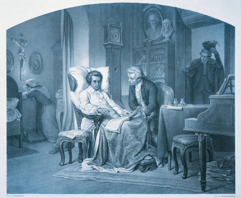 成年人,四个人,坐,横图,插画,室内,民族服装,数码,科技,家具,桌子,阴影,网络,假发,毯子,高光,几何,计算机图形,合成,图画,拿着,画,枕头,靠,靠着,祈祷,吧椅,死亡,电脑合成图,数码合成图,扶手椅,合成图,漫画,18世纪,莫扎特,写实,具体,具象,仆人,虚弱,男人,女人,书,跪着,彩图,传统服装,民俗服