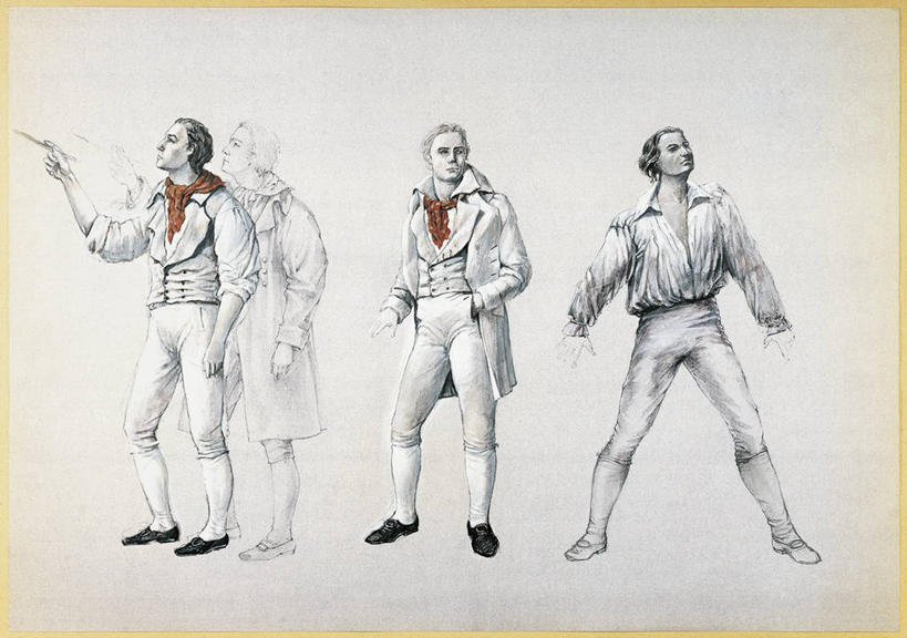 成年人,三个人,站,横图,插画,白色背景,数码,科技,表演,阴影,网络,高光,几何,计算机图形,合成,图画,画,扮演,围巾,电脑合成图,数码合成图,演出,合成图,漫画,演出服,草图,歌剧,写实,具体,具象,彩图,古典乐