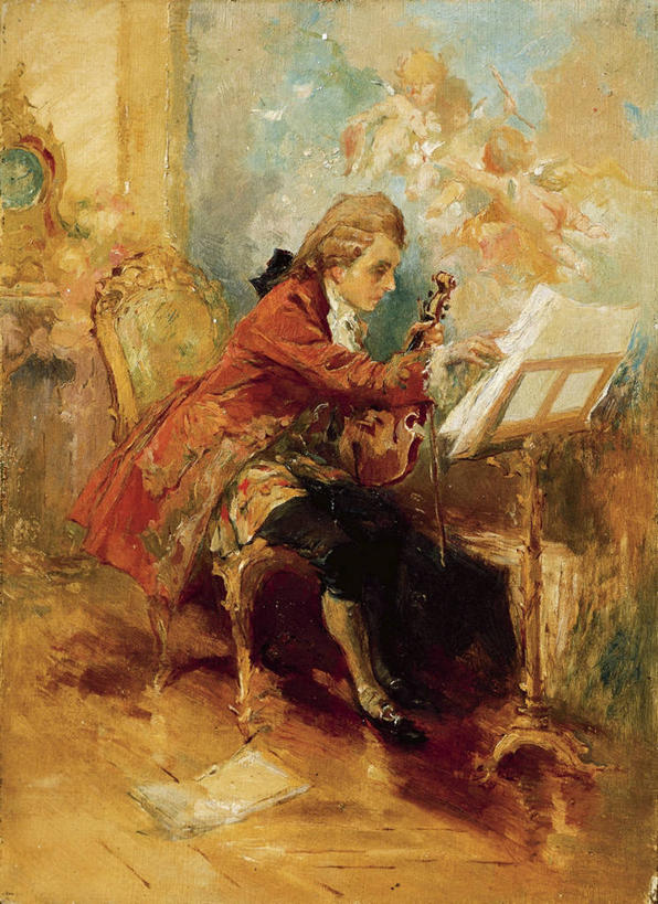 成年人,一个人,坐,竖图,绘画,椅子,仅一个男性,艺术,假发,乐谱,小提琴,古典,拿着,历史,文化,工艺品,看,品味,职业,美术,高雅,工作室,忙碌,18世纪,莫扎特,乐谱架,美学,美术工艺,作曲家,彩图,古典乐