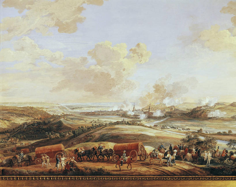 横图,室外,白天,旅游,度假,绘画,美景,城市风光,城市,比利时,艺术,冲突,地平线,景观,田地,云,辽阔,地面,古典,历史,文化,娱乐,天空,自然,工艺品,品味,享受,休闲,广阔,烟,景色,放松,战争,一望无际,美术,高雅,攻击,自然风光,延伸,18世纪,天地相交,美学,无边无际,一马平川,那慕尔,美术工艺,彩图,篷车