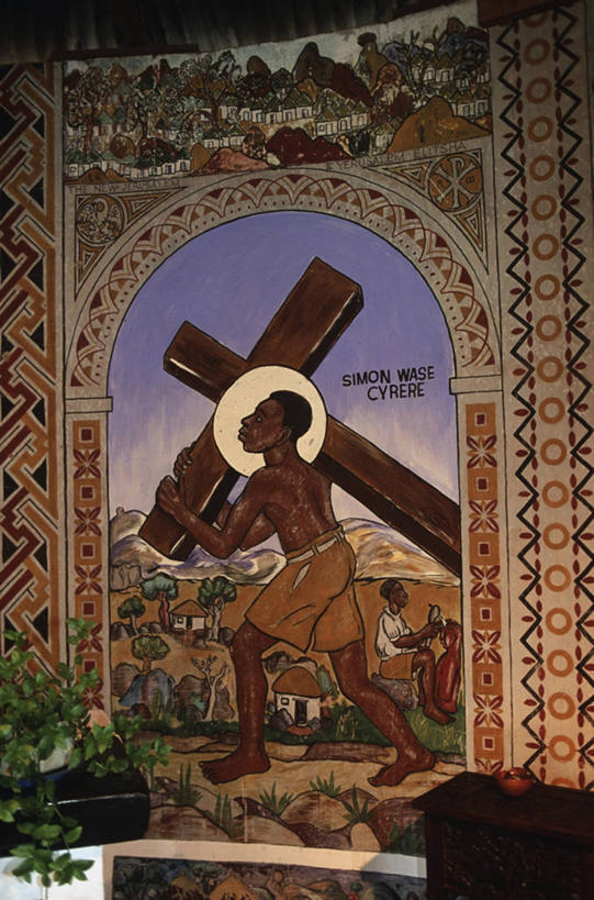 无人,竖图,室内,津巴布韦,标志,符号,十字架,标识,壁画,摄影,英文字母,基督教,运送,性别符号,圣人,美术工艺,布拉瓦约,步行,彩图,男性符号