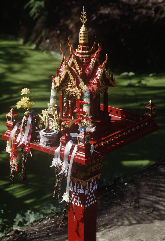 无人,寺庙,竖图,室外,白天,泰国,印度,亚洲,装饰,花,摄影,宗教,神殿,宗教建筑,南亚,泰国文化,印度共和国,灵性,碧武里,碧武里府,彩图,佛丕府,传统文化