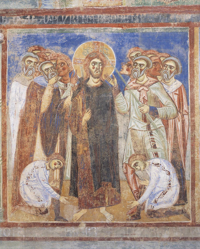 成年人,站,竖图,室外,白天,光晕,意大利,历史,手势,摄影,宗教,领导,基督,基督教,天主教,耶稣,救世主,基利斯督,弥赛亚,默西亚,使徒,美术工艺,把握,男人,跪着,彩图,打手势,掌控