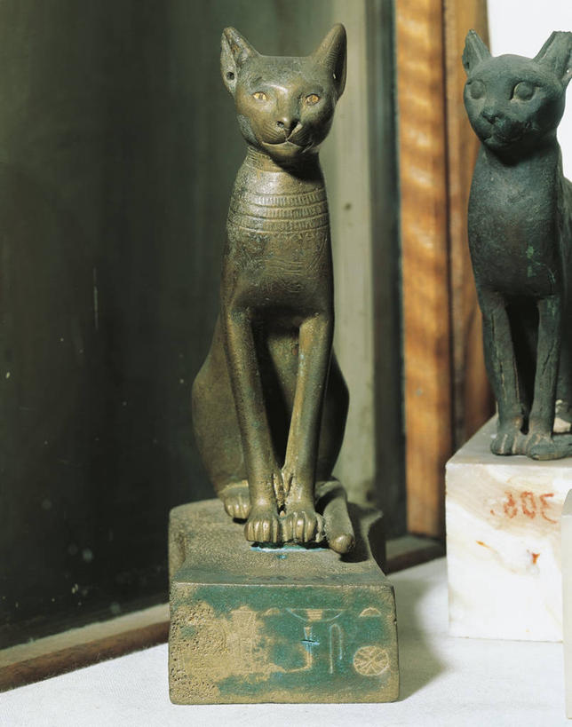 无人,竖图,室内,雕像,古代,两个,摄影,宗教,中东,萨卡拉,青铜,古埃及文明,古代文明,美术工艺,彩图,贝斯特女神