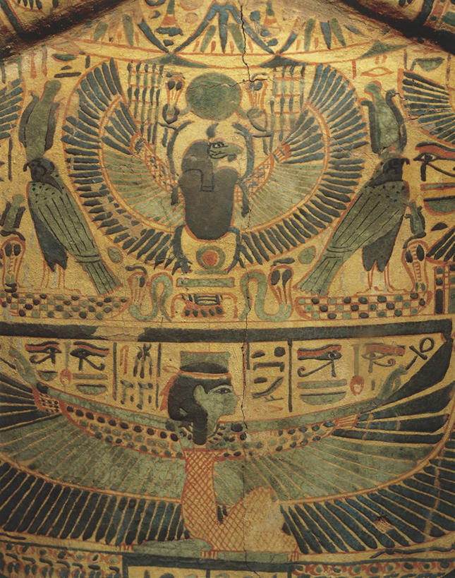 成年人,一个人,竖图,室内,仅一个女性,鸟类,天牛,历史,古代,摄影,宗教,古埃及文明,古代文明,圣甲虫,彩图,传统服装,传统文化,过去