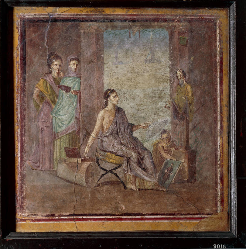 成年人,画家,竖图,室内,绘画,五个人,艺术,长袍,古典,文化,古罗马,古代,工艺品,品味,摄影,美术,高雅,意大利文化,美学,庞贝,美术工艺,彩图