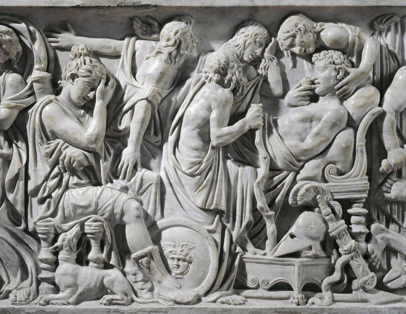 无人,躺,横图,室内,标志,长袍,符号,大理石,标识,古代,摄影,死亡,石棺,希腊神话,性别符号,悲痛,古代文明,美术工艺,彩图,浅浮雕,男性符号,过去