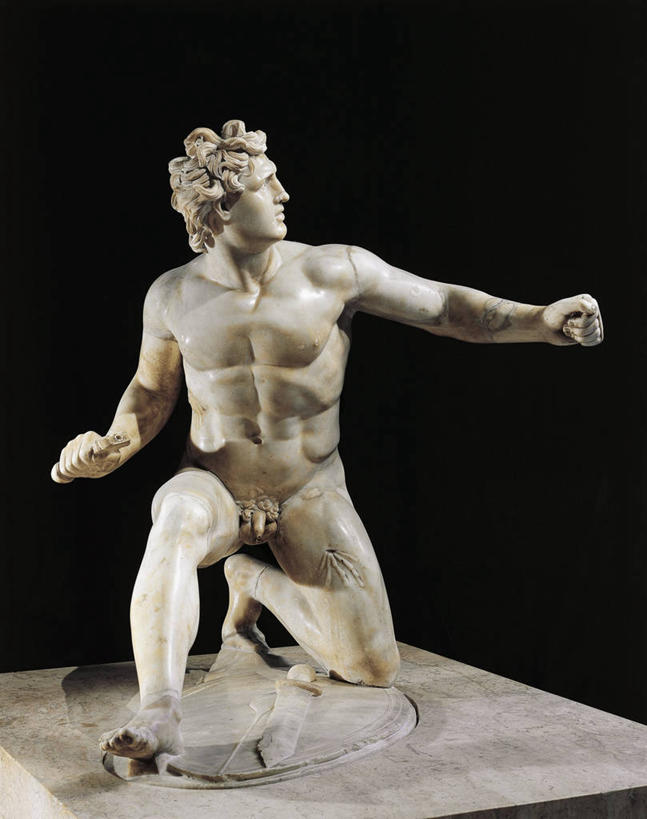 健壮,裸体,无人,竖图,雕塑,黑色背景,标志,雕像,符号,标识,古代,摄影,性别符号,古代文明,美术工艺,跪着,彩图,影棚拍摄,雪花石膏,男性符号,过去