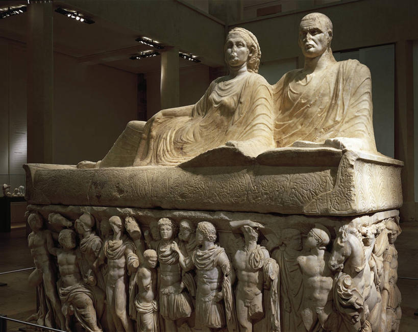 无人,博物馆,横图,室内,艺术,装饰,标志,符号,大理石,历史,标识,古罗马,一个,摄影,单个,侧卧,手艺,石棺,性别符号,开端,美术工艺,彩图,浅浮雕,男性符号