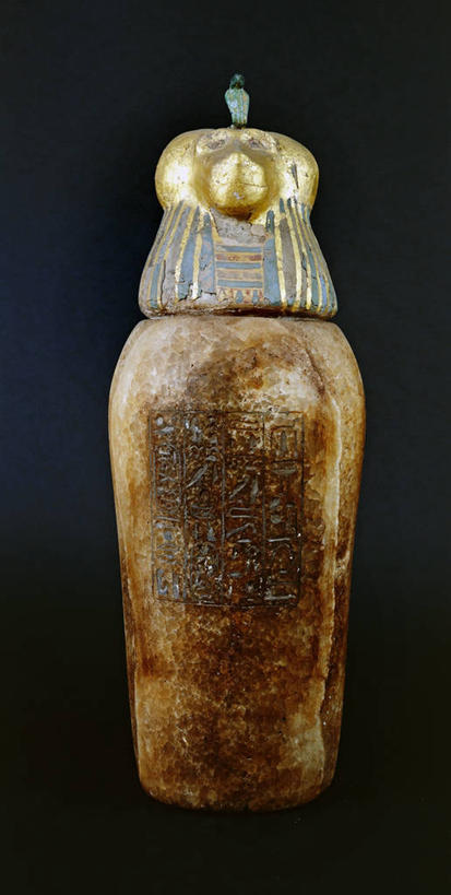 无人,竖图,黑色背景,历史,古代,一个,背面,容器,摄影,宗教,单个,广口瓶,古代文明,美术工艺,彩图,影棚拍摄,雪花石膏,拟人,过去,金叶