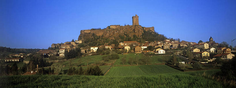 无人,家,横图,全景,室外,白天,正面,旅游,度假,建材,草地,草坪,名胜古迹,天际线,植物,标志建筑,地标,建筑,法国,欧洲,阴影,遗迹,光线,材料,影子,砖,砖块,堡垒,城堡,房屋,墙,屋子,塔,古迹,文物,娱乐,建设,古建筑,楼房,墙壁,墙面,住宅,草,树,树木,蓝色,绿色,蓝天,天空,阳光,自然,天,享受,休闲,砖头,旅游胜地,放松,建造,生长,晴朗,成长,西欧,要塞,法兰西,古文明,万里无云,法兰西共和国,法兰西第五共和国,奥弗涅,设防,奥弗涅大区,上卢瓦尔省,石料,晴空,晴空万里,彩图,房子,砌墙砖,波利尼亚克