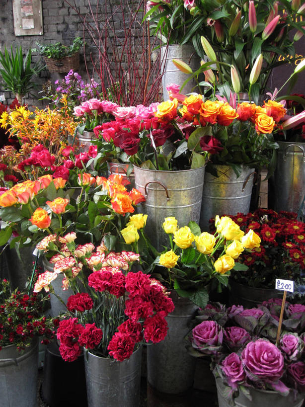 无人,竖图,室外,正面,百合花,玫瑰,英国,许多,丰富,市场,首都,很多,花,花市,花束,摄影,多样,清新,价格标签,选择,彩图