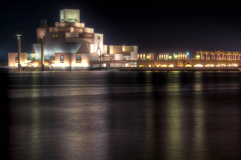 无人,码头,横图,室外,夜晚,水,天际线,港口,卡塔尔,艺术,反射,首都,摄影,照亮,伊斯兰教,美术馆,多哈,彩图,摆渡口,埠头,渡口,渡头,港湾,海港,货运码头,口岸,商港