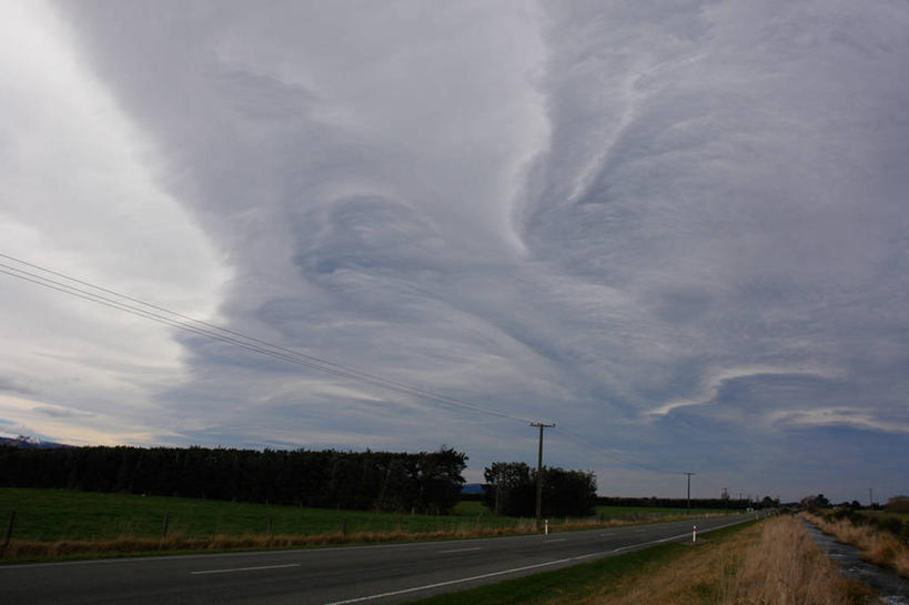 无人,横图,室外,白天,留白,消失点,美景,多云,路,新西兰,景观,云,树,自然,景色,摄影,自然风光,动力设备,彩图