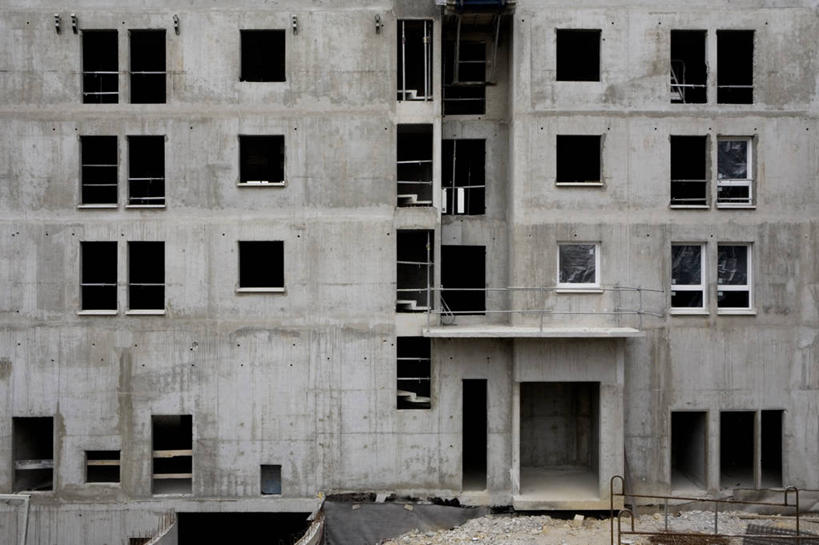 无人,横图,俯视,室外,白天,建筑业,窗户,城市,建筑,法国,一排,整齐,公寓,排列,摄影,部分,队列,马恩河谷省,彩图,高角度拍摄