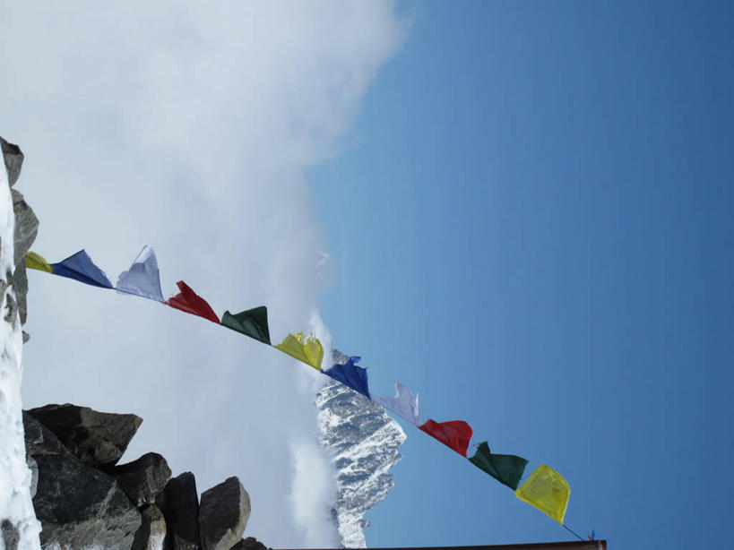 无人,横图,室外,白天,雪山,风,旗帜,法国,云,风景,寒冷,摄影,宁静,勃朗峰,霞慕尼,岩石,彩图