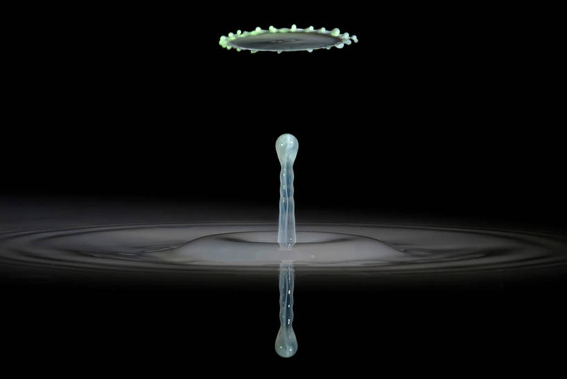 无人,横图,水,黑色背景,溅,水滴,水花,摄影,宁静,撞击,彩图,影棚拍摄