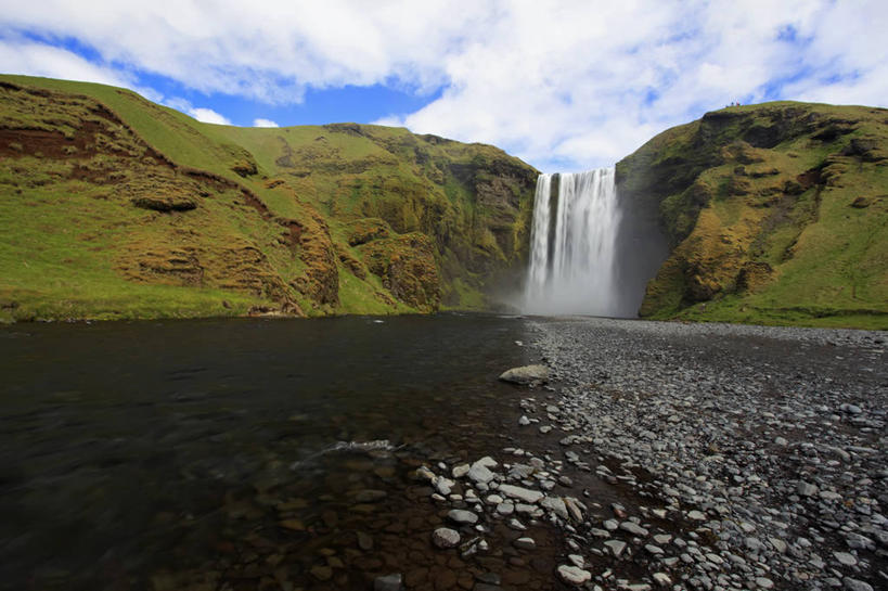 无人,横图,室外,白天,运动模糊,瀑布,山,地形,风景,摄影,宁静,彩图