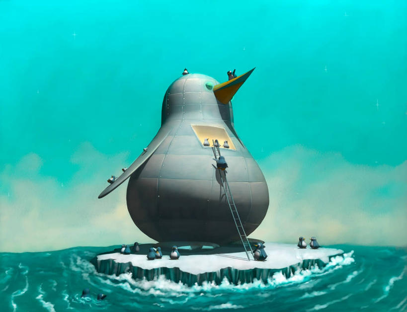 无人,横图,插画,室外,白天,数码,科技,海洋,企鹅,哥伦比亚,阴影,网络,首都,高光,几何,计算机图形,合成,图画,冰川,画,天空,摄影,幽默,电脑合成图,数码合成图,合成图,机器人,漫画,想象,写实,具体,具象,波哥大,想法,彩图