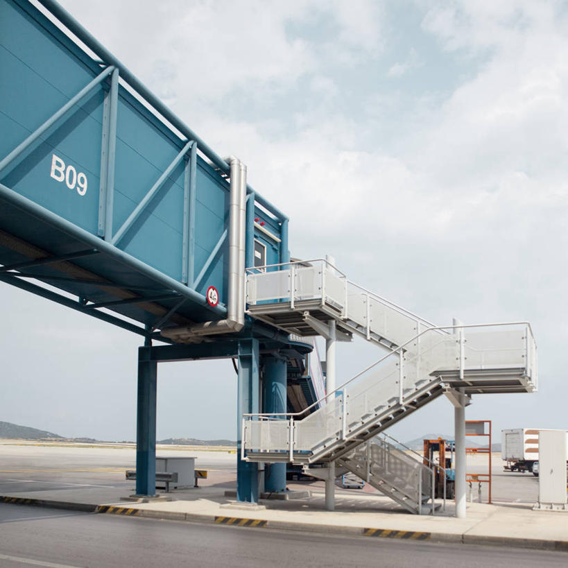 无人,机场,方图,室外,白天,楼梯,建筑,希腊,首都,台阶,运输,摄影,彩图