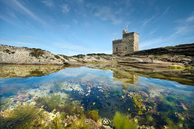 无人,横图,室外,白天,美景,建筑,英国,反射,城堡,景观,云,历史,天空,自然,景色,摄影,宁静,自然风光,彩图,潮水坑