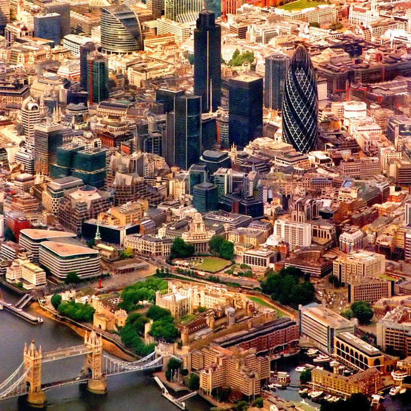 无人,方图,俯视,航拍,室外,白天,度假,美景,天际线,城市风光,城市,建筑,摩天大楼,英国,景观,塔,桥,首都,联系,娱乐,现代,享受,休闲,景色,放松,运输,摄影,鸟瞰,市区,发展,瑞士再保险塔,彩图,高角度拍摄,伦敦桥