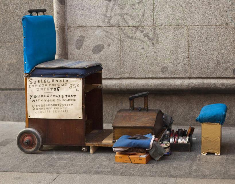 无人,横图,室外,白天,西班牙,工具,首都,马德里,摄影,宁静,鞋油,软垫,彩图