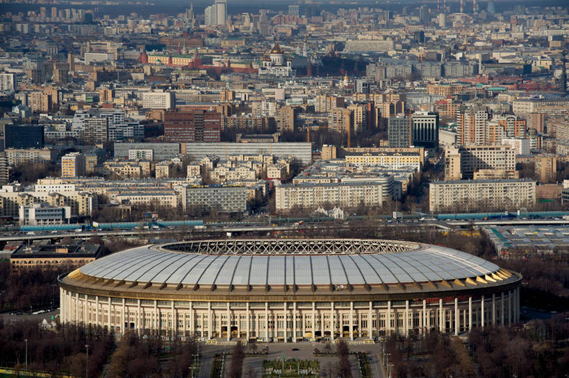无人,横图,俯视,室外,白天,度假,美景,城市风光,城市,建筑,俄罗斯,景观,首都,娱乐,享受,休闲,景色,放松,摄影,奥林匹克运动场,莫斯科,彩图,高角度拍摄