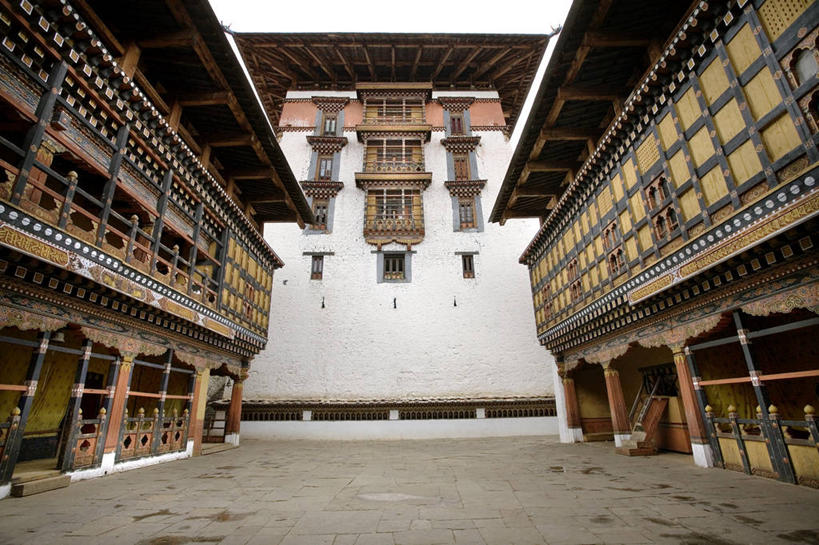 无人,寺庙,横图,室外,白天,建筑,不丹,屋顶,历史,地标建筑,摄影,佛教,宗教建筑,巴罗,彩图,传统文化