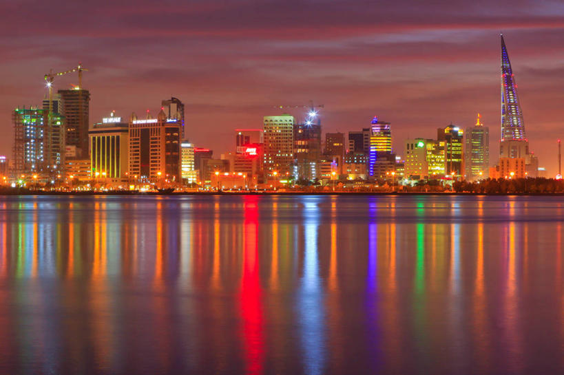 无人,横图,室外,度假,美景,日落,天际线,城市风光,城市,建筑,摩天大楼,巴林,反射,景观,云,海湾,首都,娱乐,天空,享受,休闲,景色,放松,摄影,照亮,麦纳麦,彩图