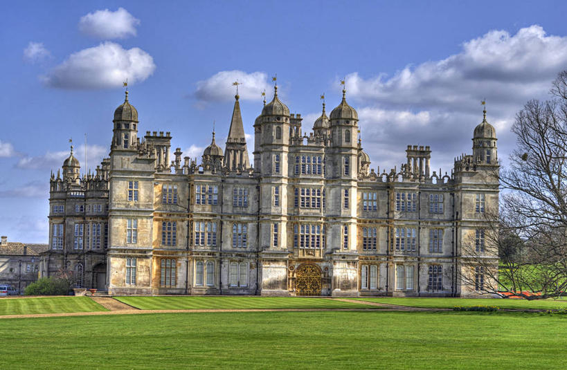 无人,横图,室外,白天,草坪,建筑,英国,云,历史,树,天空,摄影,皇室,彩图