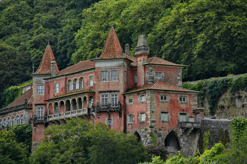 无人,宫殿,横图,室外,白天,建筑,葡萄牙,历史,树,摄影,新特拉,彩图