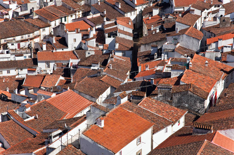 无人,横图,俯视,室外,白天,城市,建筑,葡萄牙,屋顶,摄影,住房,彩图,高角度拍摄