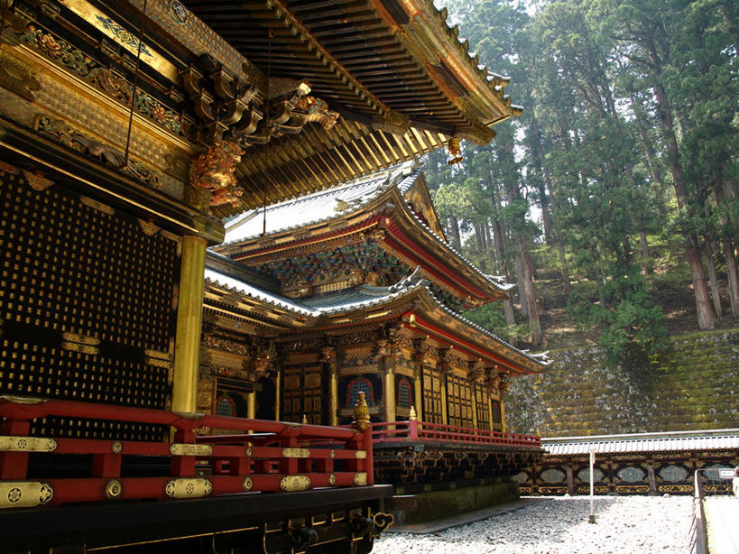 无人,栏杆,横图,室外,白天,建筑,松树,日本,亚洲,日本文化,柱子,屋檐,历史,树,摄影,宗教,宁静,陵墓,神殿,东亚,本州,枥木县,关东地方,本州岛,日本国,崎玉,崎玉县,灵性,彩图,日高市,联合国教科文组织