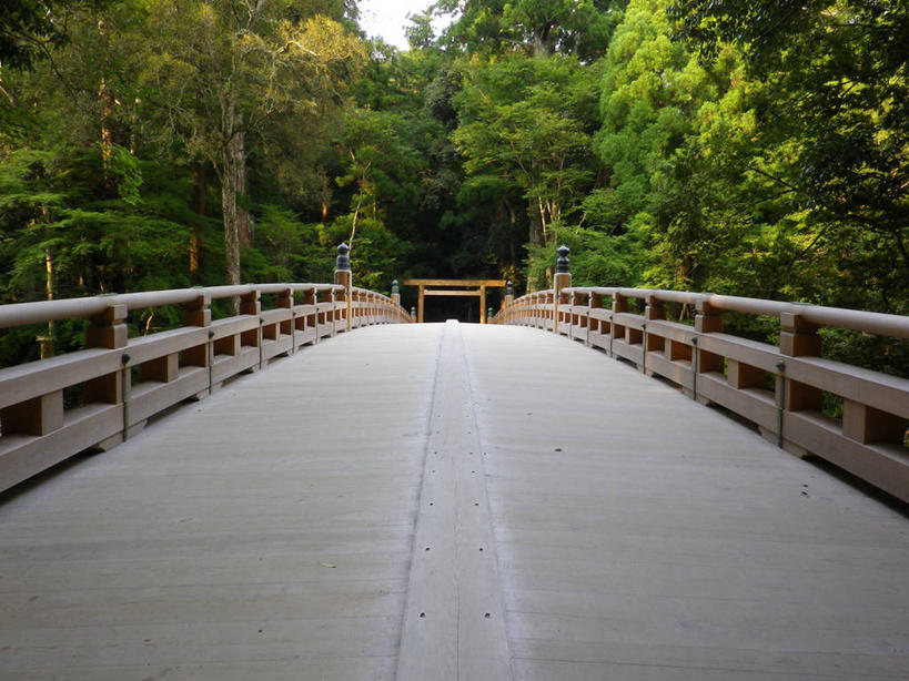 无人,横图,室外,白天,植物,建筑,日本,桥,联系,树,自然,摄影,神殿,三重县,彩图