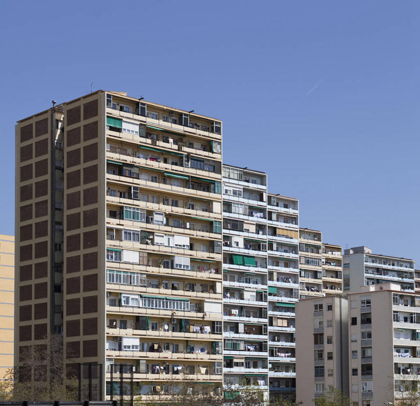 无人,横图,室外,白天,建筑,街道,西班牙,巴塞罗那,郊区,现代,摄影,万里无云,彩图