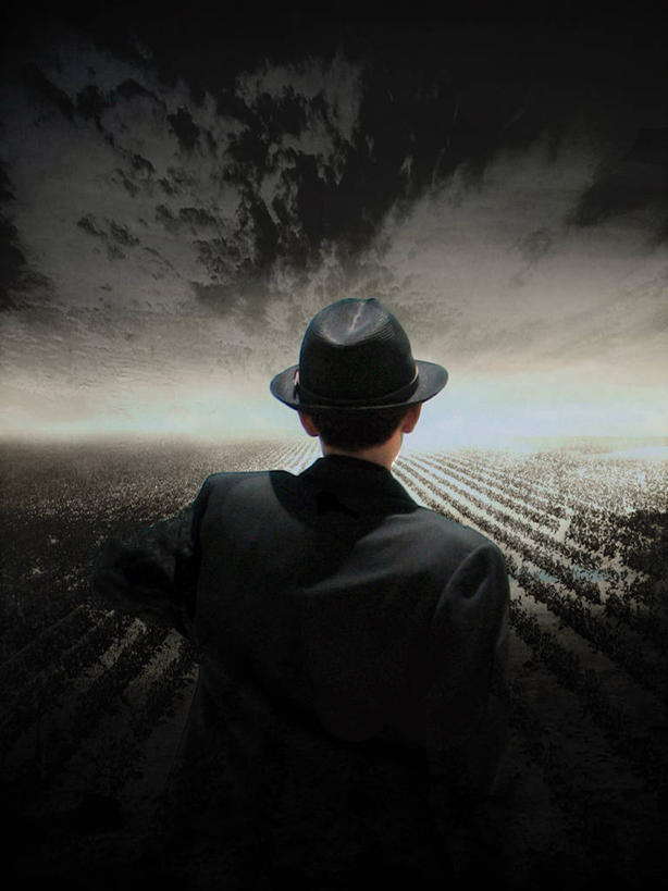 成年人,一个人,站,竖图,室外,神秘,雾,帽子,纺织品,墨西哥,仅一个男性,套装,光,田地,乌云,背面,黑色,天空,自然,黄昏,思考,摄影,拉丁美洲,哈利斯科州,半身,彩图,独处